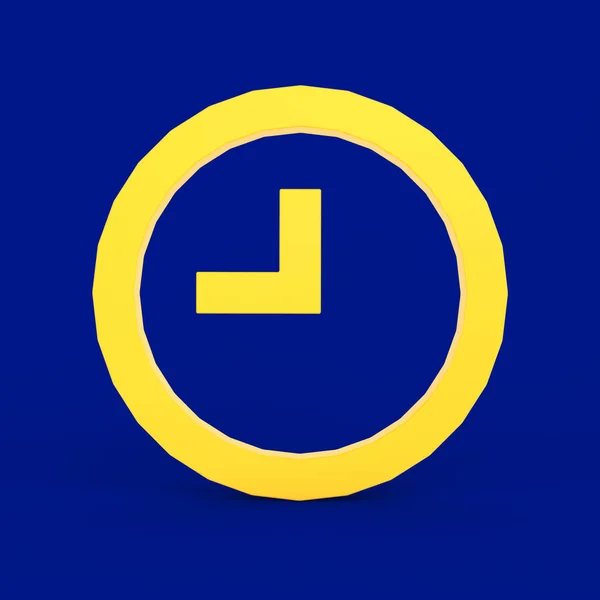 Clock Icon Front Side — Stock Photo, Image