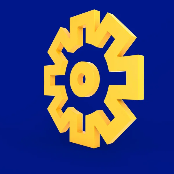 Gear Icon Right Side — Stock Photo, Image