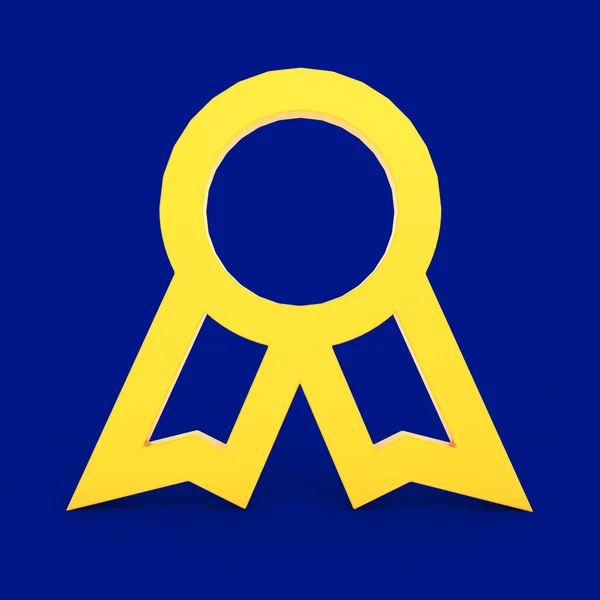 Ikona Odznaku Přední Straně — Stock fotografie