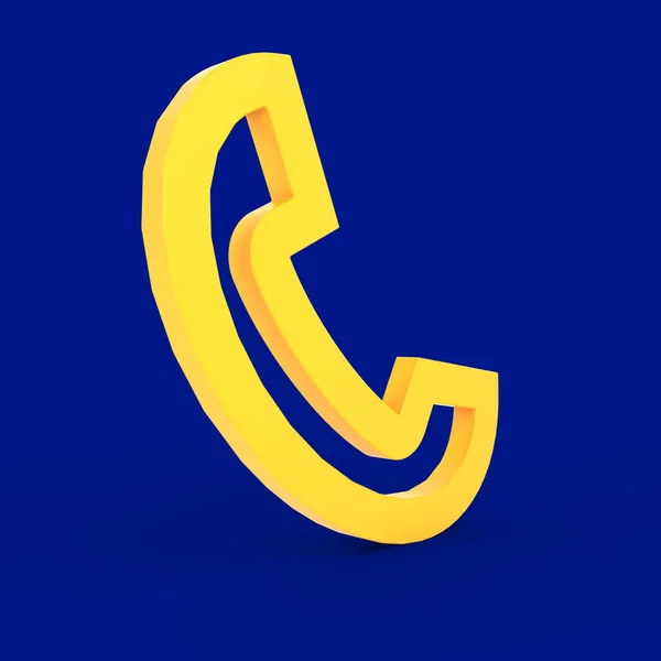 Ikona Telefonu Vlevo — Stock fotografie