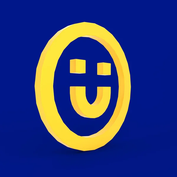 Glimlach Emoji Links — Stockfoto