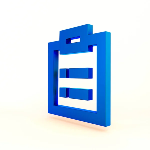 Clipboard Icon Right Side White Background — Stock Photo, Image