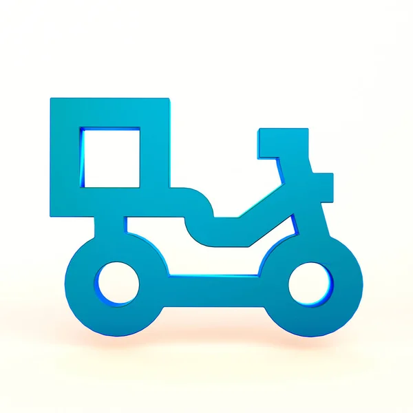 Delivery Icon Front Side White Background — Stock Photo, Image
