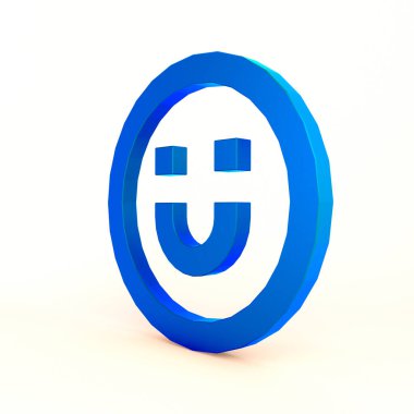 Gülümse Emoji Sağ Tarafın Beyaz Arkaplan