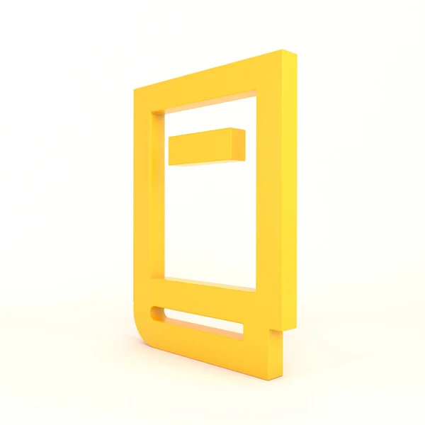 Book Icon Right Side White Background — Stock Photo, Image