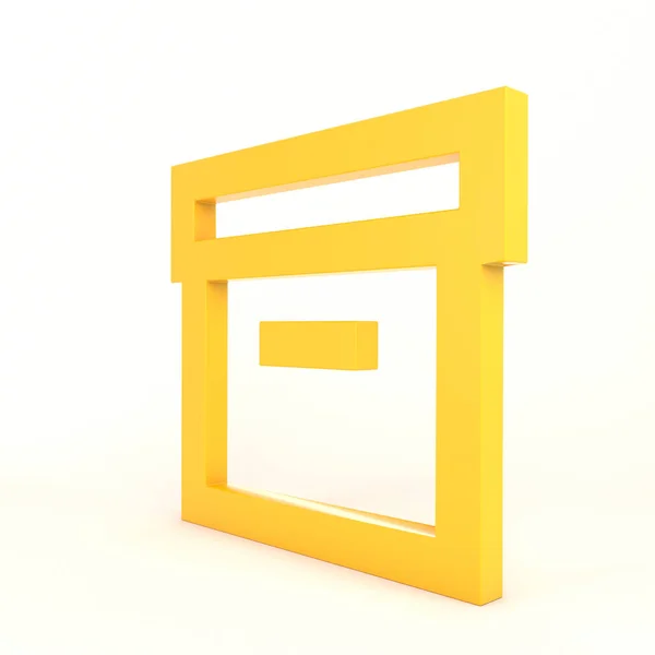 Box Symbol Rechts Mit Weißem Hintergrund — Stockfoto