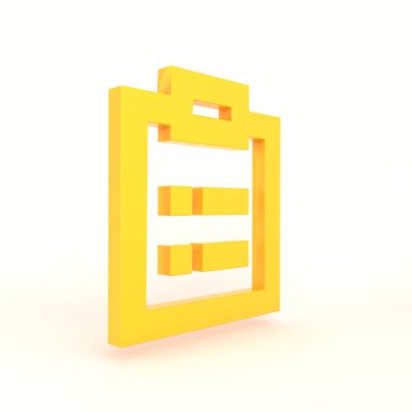 Pano Simgesi Beyaz Arkaplan ile Sol Kol