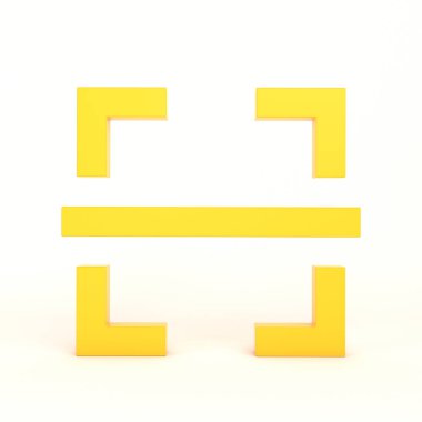 Beyaz arkaplan ile Simge Ön Tarama