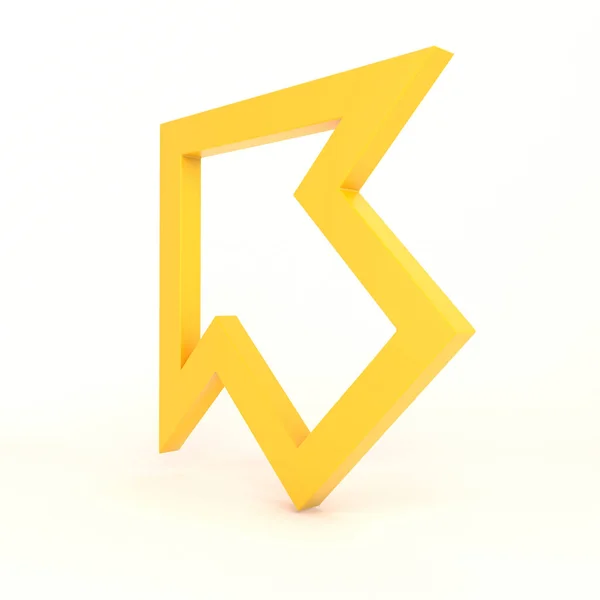 Cursor Icon Right Side White Background — стокове фото