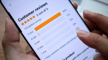 Amazon ürünlerinde en iyi müşteri değerlendirmesi puanı 5.0..