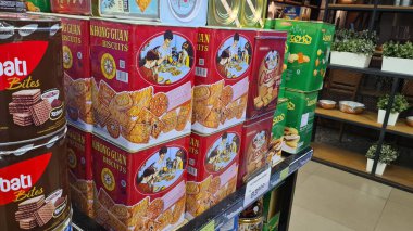 Endonezya kurabiyeleri, lebaran paketi, idul fitri raamazanı oruç tutuyor..