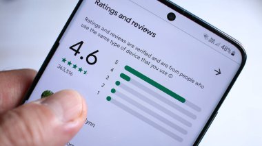 Reytingler ve yorumlar androiddeki Google oyun mağazasında 5.0 üzerinden 4.6 puan aldı..