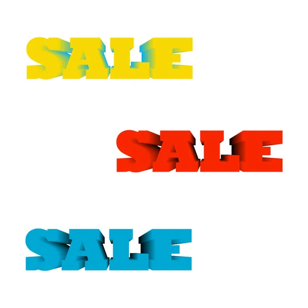 Sale Text Effect Sales Text — Stock Vector