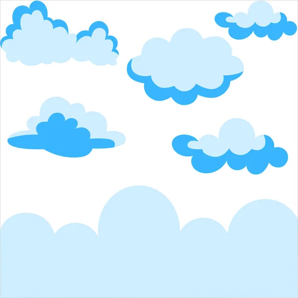 Bulutlar Arka Planda Bulut Tasarımı Bulut Tasarım Arka Planı Gökyüzü — Stok Vektör