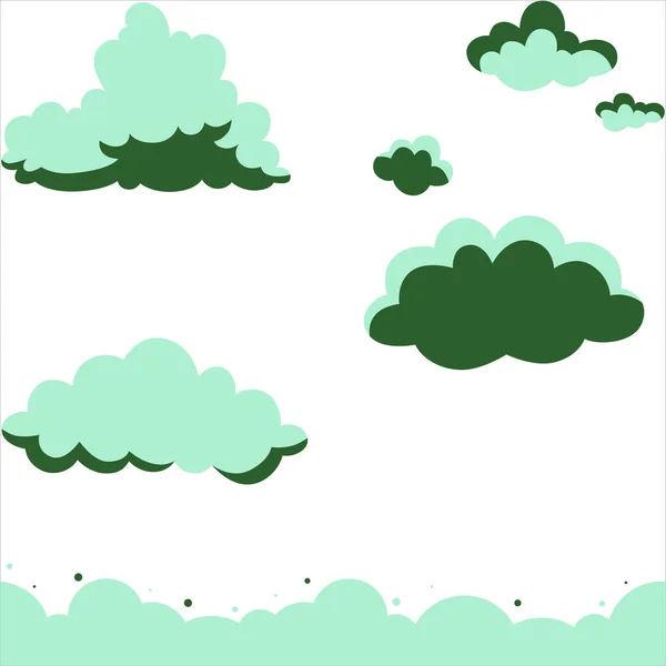 Bulutlar Arka Planda Bulut Tasarımı Bulut Tasarım Arka Planı Gökyüzü — Stok Vektör