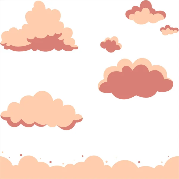 雲の背景 雲のデザイン クラウドデザインの背景 空を背景に スカイデザインの背景 — ストックベクタ