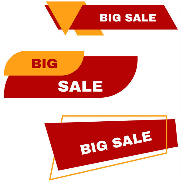 Collection of big sale banner design. Big sale banner. sales banner. sales banner design