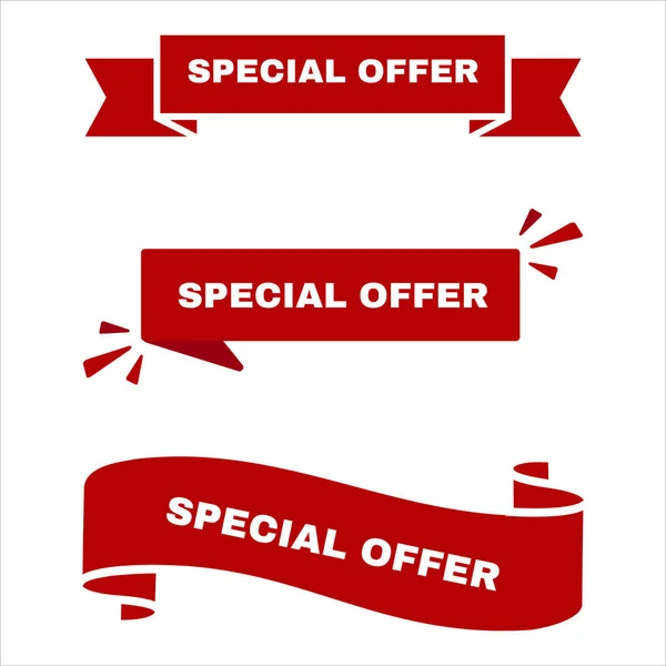 Special Offer Banner Collection Special Offer Banner Special Offer Offer — Stock Vector
