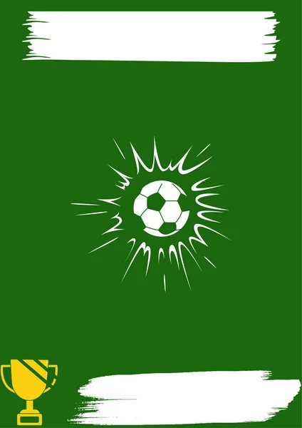 Poster Football Design Modèle Conception Affiche Football Modèle Affiche Football — Image vectorielle