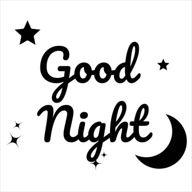 İyi geceler. İyi geceler poster tasarımı. Renkli iyi geceler poster tasarımı