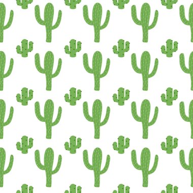 Kaktüs deseni. Renkli kaktüs desenli tasarım. Kaktüs. Çöl bitkisi deseni. Çöl bitkisi