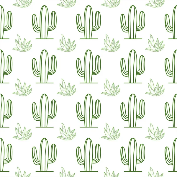Wzór Kaktusa Kolorowy Wzór Kaktusa Kaktus Pustynny Wzór Rośliny Zakład Wektory Stockowe bez tantiem