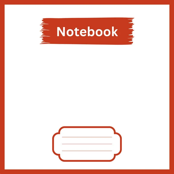 Desenho Caderno Colorido Design Modelo Caderno Desenho Caderno Modelo Caderno — Vetor de Stock