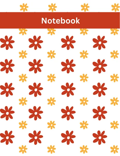 Diseño Colorido Del Cuaderno Diseño Plantilla Cuaderno Diseño Cuaderno Plantilla — Vector de stock