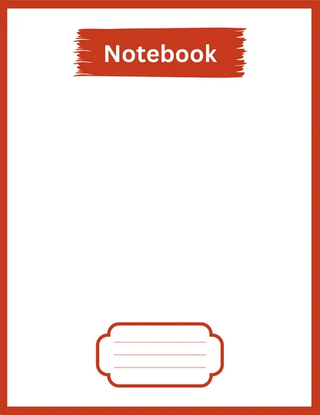 Színes Jegyzetfüzet Notebook Sablon Tervezés Jegyzetfüzet Színes Notebook Sablon — Stock Vector
