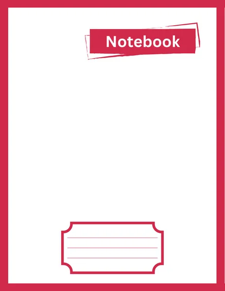 Fargerik Notebook Design Mal Notatbok Design Notatbok Design Fargerik Mal – stockvektor