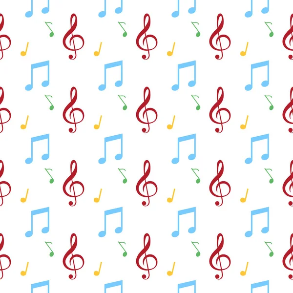 Diseño Del Patrón Musical Patrón Musical Patrón Inconsútil Música Patrón — Vector de stock
