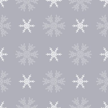 Kar tanesi sıraları tekrarlanıyor. Vektör illüstrasyonu