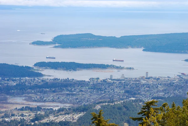 Nanaimo British Columbia View Top Mount Benson — Stock Photo, Image