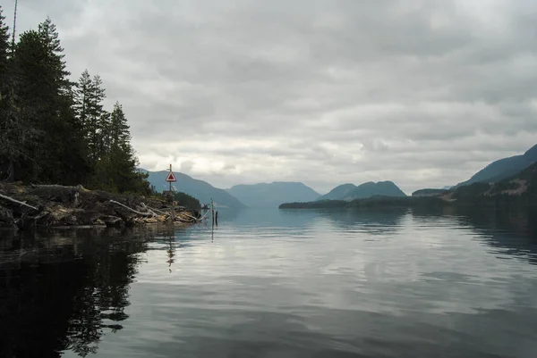 Calm Day Great Central Lake Port Alberni Vancouver Island Canada — Stock Photo, Image