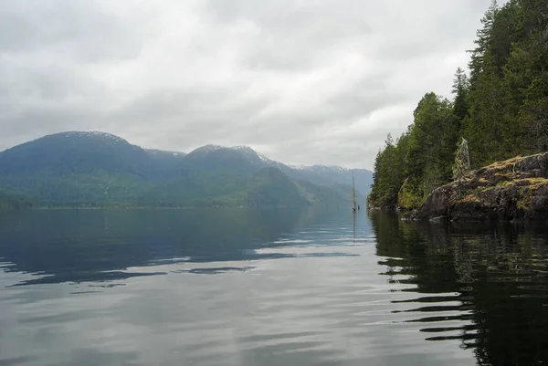 Calm Day Great Central Lake Port Alberni Vancouver Island Canada — Stock Photo, Image