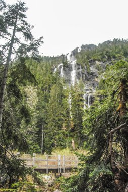 Della Falls - Kanada 'nın Strathcona İl Parkı' ndaki en uzun şelalelerinden biri, BC, Kanada