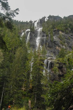 Della Falls - Kanada 'nın Strathcona İl Parkı' ndaki en uzun şelalelerinden biri, BC, Kanada