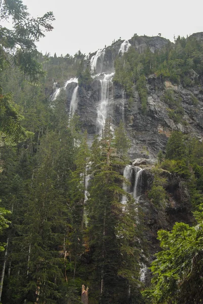 Della Falls Vancouver Island One Tallest Waterfalls Canada — Stock Photo, Image