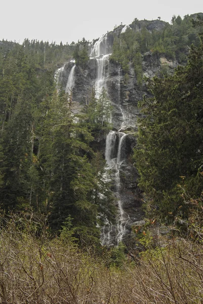 Della Falls Isla Vancouver Una Las Cascadas Más Altas Canadá — Foto de Stock