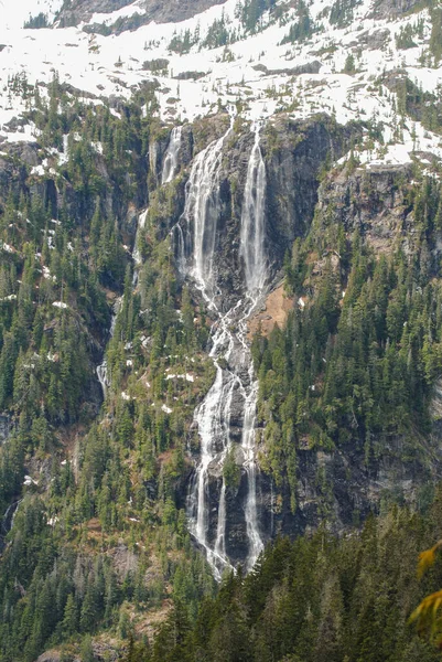 Della Falls Vancouver Island Ett Högsta Vattenfallen Kanada — Stockfoto