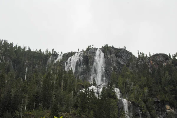 Della Falls Isla Vancouver Una Las Cascadas Más Altas Canadá —  Fotos de Stock