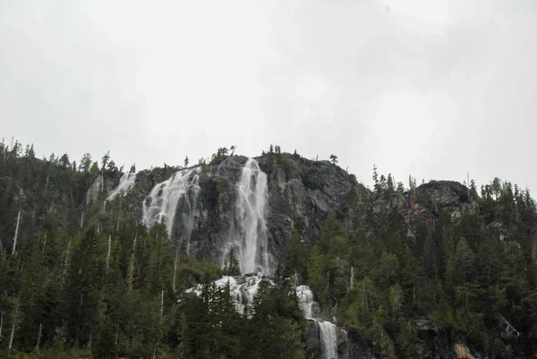 Della Falls Vancouver Island Ett Högsta Vattenfallen Kanada — Stockfoto