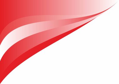 Kırmızı renkte vektör arkaplanı. Dalgalı şekiller