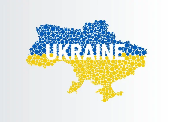 Vettore Casuale Mappa Tratteggiata Dell Ucraina Mappa Dettagliata Ucraina Colori — Vettoriale Stock