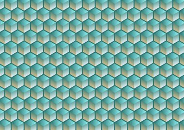 Soyut geometrik arkaplan. Altıgen optik illüzyon. Çokgen