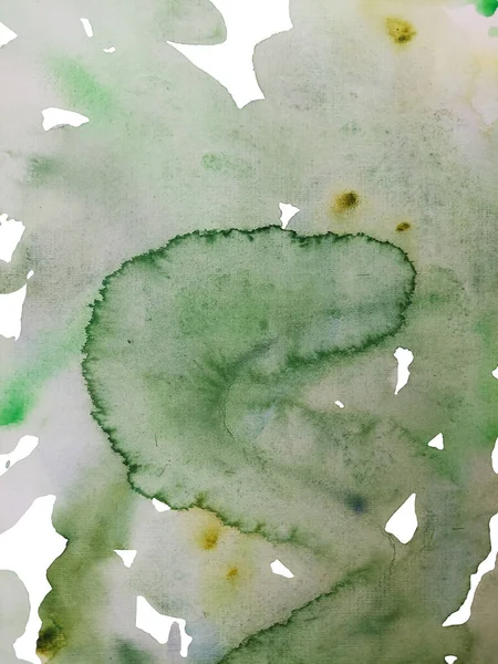 Abstrakte Grüne Aquarell Fleck Textur Hintergrund — Stockvektor