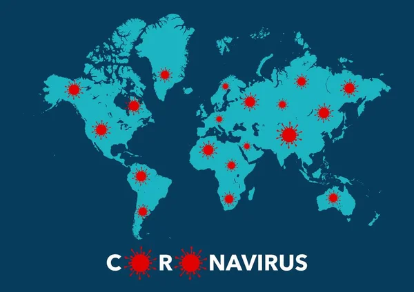 Projeto Fundo Surto Propagação Global Coronavírus Mapa Mundial Pare Omicron —  Vetores de Stock