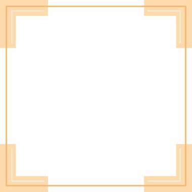 Açık turuncu ve beyaz arkaplan rengi ve çizgili çizgi şekli. Sosyal medya paylaşımı ve internet reklamları için uygun