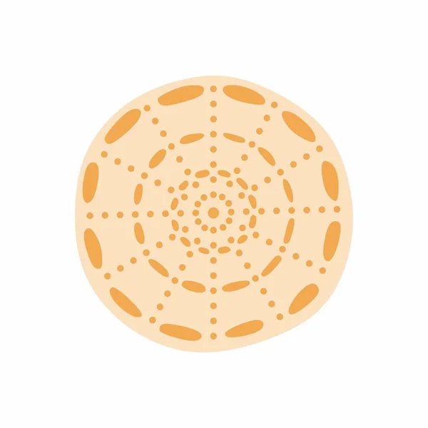 Εικονογράφηση Διάνυσμα Κύκλο Seashell Nautilus Αντικείμενο Για Λογότυπο Την Κάρτα — Διανυσματικό Αρχείο