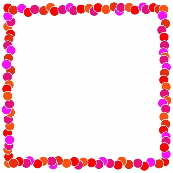 Roze Rood Oranje Cirkels Witte Achtergrond Geschikt Voor Social Media — Stockvector